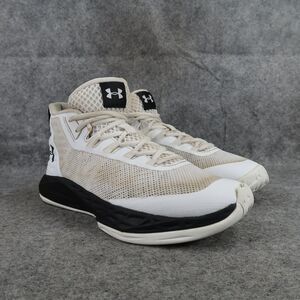 Under Armour Shoes Womens 8 Athletic Trainers Basketball Sports Active White Mid